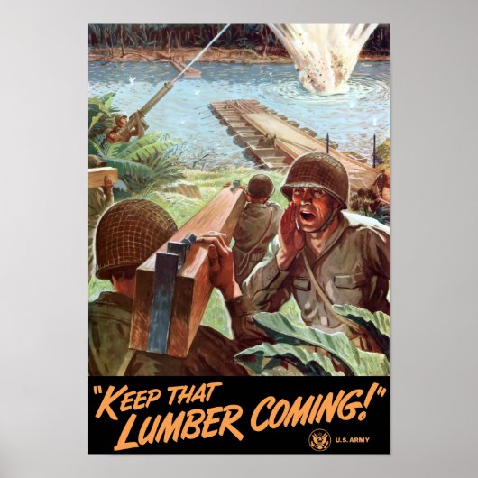 Houd die luber aan de beurt — WWII Poster (Voorkant)