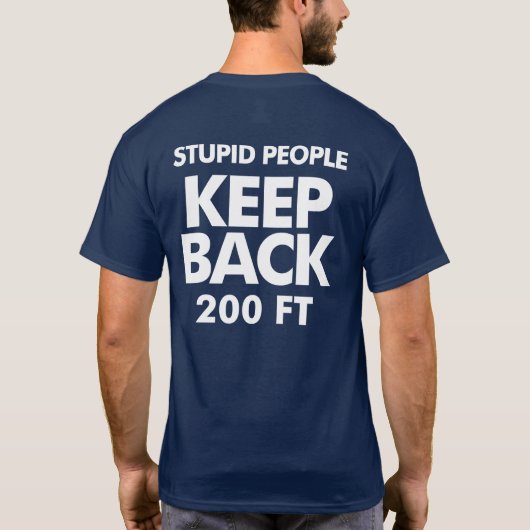 Houd donkere T-shirt in het donker (Achterkant)