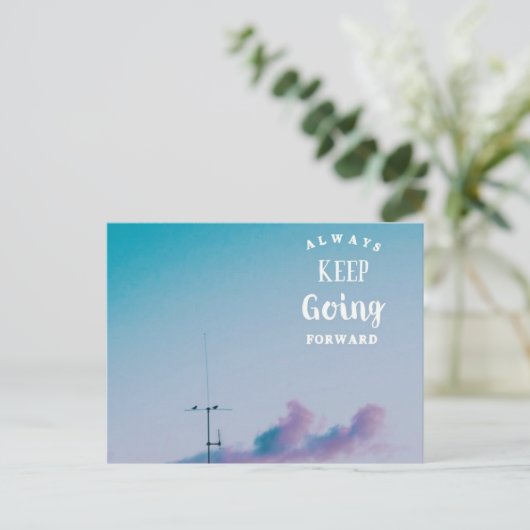 Houd doorgaand briefkaart (Staand voorkant)