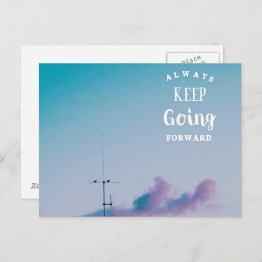 Houd doorgaand briefkaart (Voorkant / Achterkant)