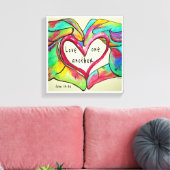 HOUD ÉÉN ANDERE CANVAS AFDRUK (Insitu (Woonkamer))