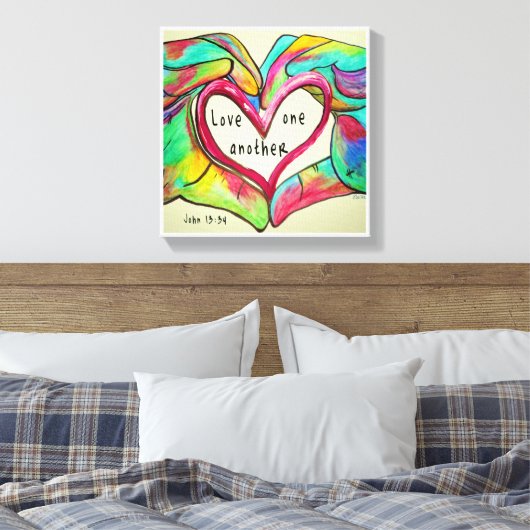 HOUD ÉÉN ANDERE CANVAS AFDRUK (Insitu (Slaapkamer))