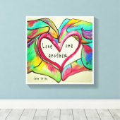 HOUD ÉÉN ANDERE CANVAS AFDRUK (Insitu (Houten vloer))