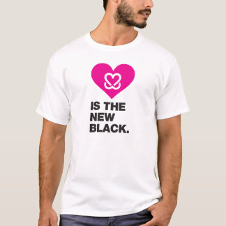 Houd een borst "Roze is de nieuwe zwarte" T-shirt
