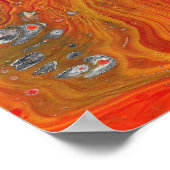 Houd een Drivin 1 levendig rood Poster print (Hoek)