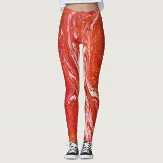 Houd een drivin 1 levendige rode Leggings
