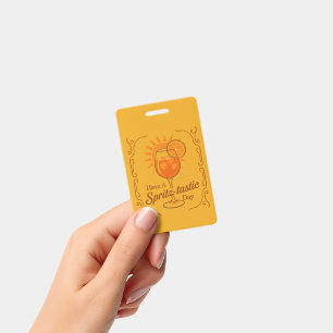 Houd een spritz-tastische dag Aperol Spritz-wensen Badge