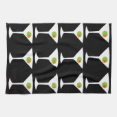 Houd 'Em Coming Martini Kitchen Towel (zwart) Theedoek (Horizontaal)