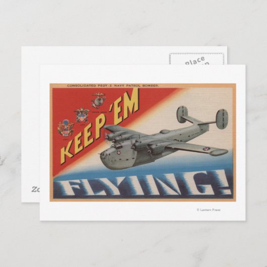 Houd 'Em Flying/PB2Y-2 Briefkaart (Voorkant / Achterkant)