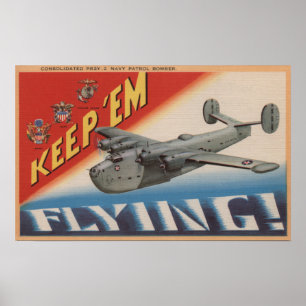 Houd 'Em Flying/PB2Y-2 Poster