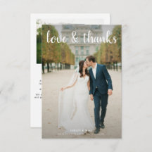 HOUD EN BEDANKT | 2 Foto zwart-wit bruiloft dan