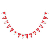 HOUD EN BEDANKT! WEDING SIGN-driehoeksvorm Vlaggetjes (Alle)