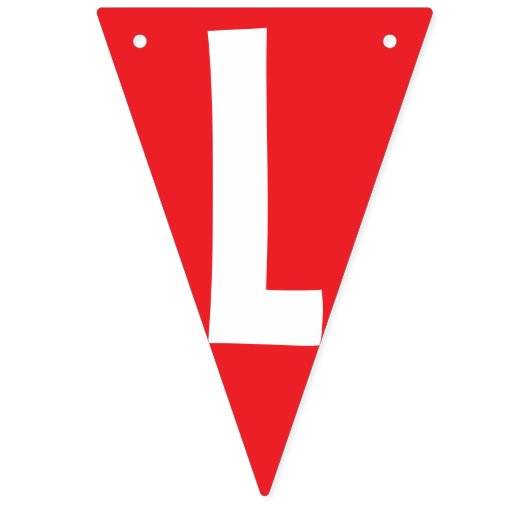 HOUD EN BEDANKT! WEDING SIGN-driehoeksvorm Vlaggetjes (Tweede vlag)