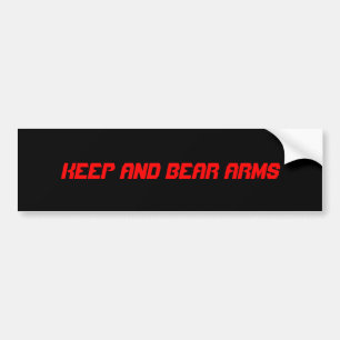 HOUD EN BEER VAN WAPENS BUMPERSTICKER