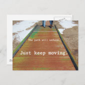 Houd enkel bewegend briefkaart (Voorkant / Achterkant)