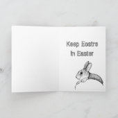 Houd Eostre in Pasen Feestdagen Kaart (Binnen)
