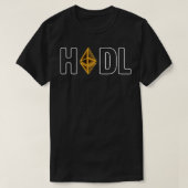 Houd Ethereum goud moderne typografie kunst cadeau T-shirt (Design voorkant)