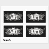 Houd Faith Rechthoekige Sticker (Vel)