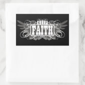 Houd Faith Rechthoekige Sticker (Tas)