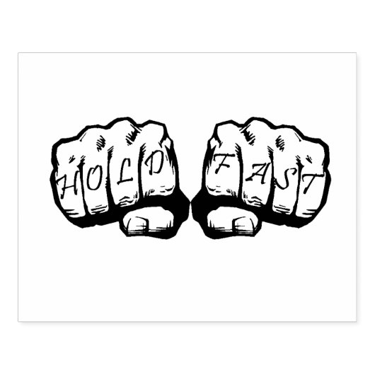 Houd Fast Rubber Stamp vast Rubberstempel (Afrduk)