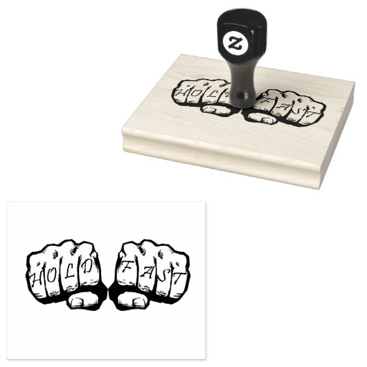 Houd Fast Rubber Stamp vast Rubberstempel (Gestempeld)