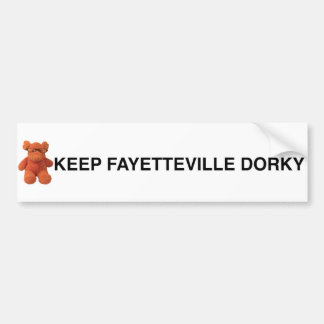 Houd Fayetteville Dorky bumper sticker