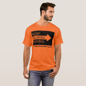 Houd Florida Bewegend verkeersschild afbeelding T-shirt (Voorkant volledig)