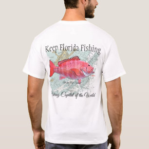 Houd Florida Gevist Atlantische rode snapper T-shirt