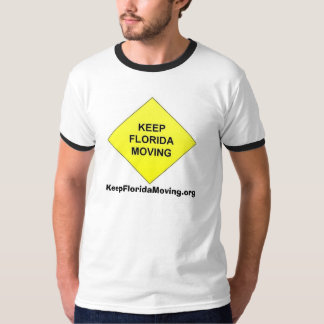 Houd Florida Moving Diamond verkeersscherm T-shirt