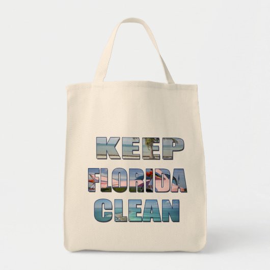 Houd Florida schoon tropische strandtas Tote Bag (Voorkant)