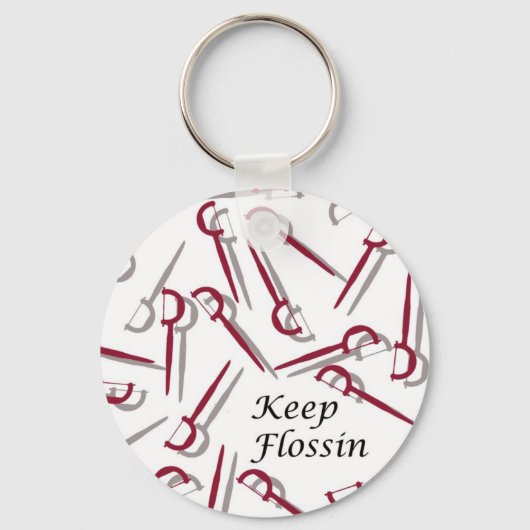 Houd Flossin door Matt Landon Sleutelhanger (Voorkant)