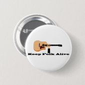 Houd Folk Alive Button (Voorkant /achterkant)