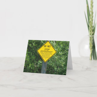 HOUD geen Notecards tegen Kaart