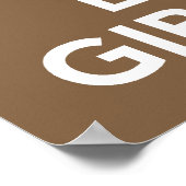 Houd Giraffes van kalm en liefde afdrukken of post Poster (Hoek)