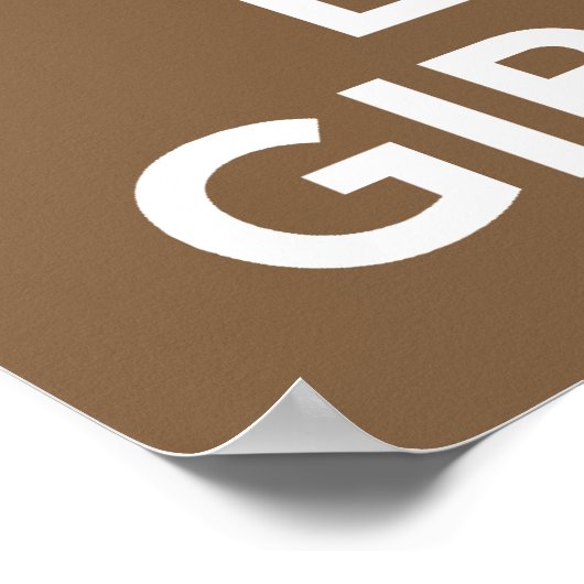 Houd Giraffes van kalm en liefde afdrukken of post Poster (Hoek)