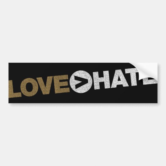 HOUD > HAAT Bumpersticker (Voorkant)