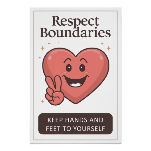 Houd handen en voeten voor jezelf Poster (Voorkant)