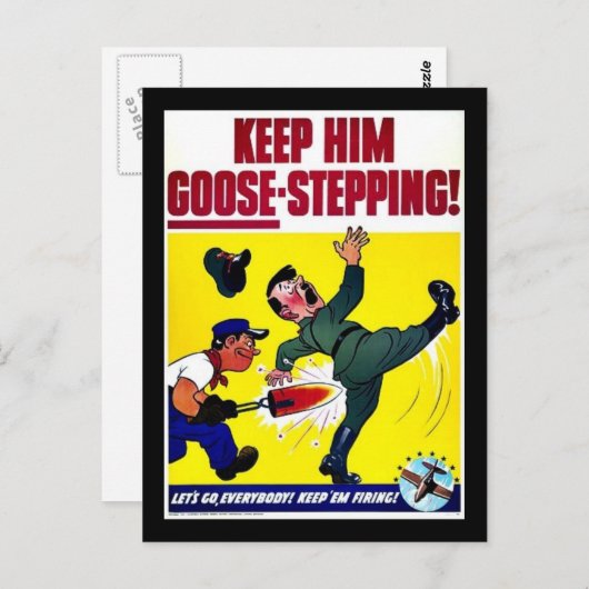 Houd hem gans-stapt briefkaart (Voorkant / Achterkant)