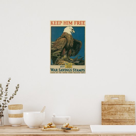 Houd hem vrij poster (Keuken)
