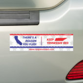 Houd hen Rood - Bumpersticker CA aan TN (Op auto)