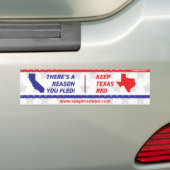 Houd hen rood - Bumpersticker CA aan TX (Op auto)