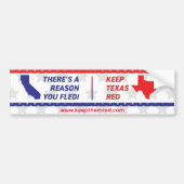 Houd hen rood - Bumpersticker CA aan TX (Voorkant)