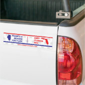 Houd hen Rood - Bumpersticker IL aan FL (Op Truck)