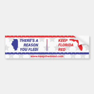Houd hen Rood - Bumpersticker IL aan FL