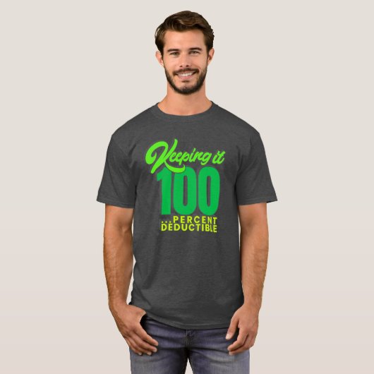 Houd het 100...%Aftrekbaar - kies elke kleur! T-shirt (Voorkant volledig)