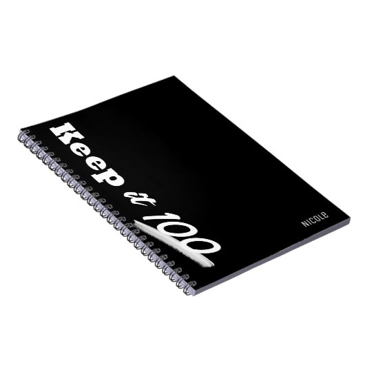 Houd het 100 Moderne Aangepaste Dagboek Notitieboek (Rechterzijde)