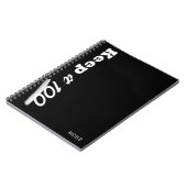 Houd het 100 Moderne Aangepaste Dagboek Notitieboek (Linkerzijde)