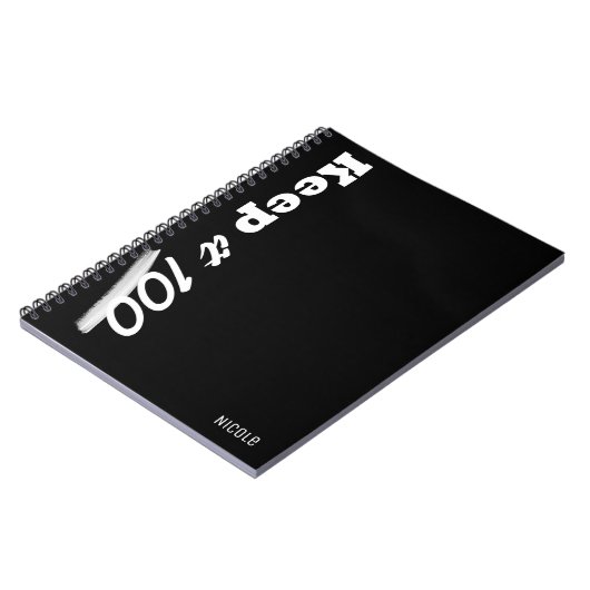 Houd het 100 Moderne Aangepaste Dagboek Notitieboek (Linkerzijde)