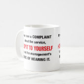 Houd het aan uw eigen Mok (Voorkant links)