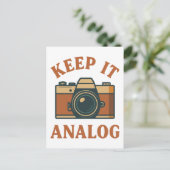 Houd het analoog briefkaart (Staand voorkant)